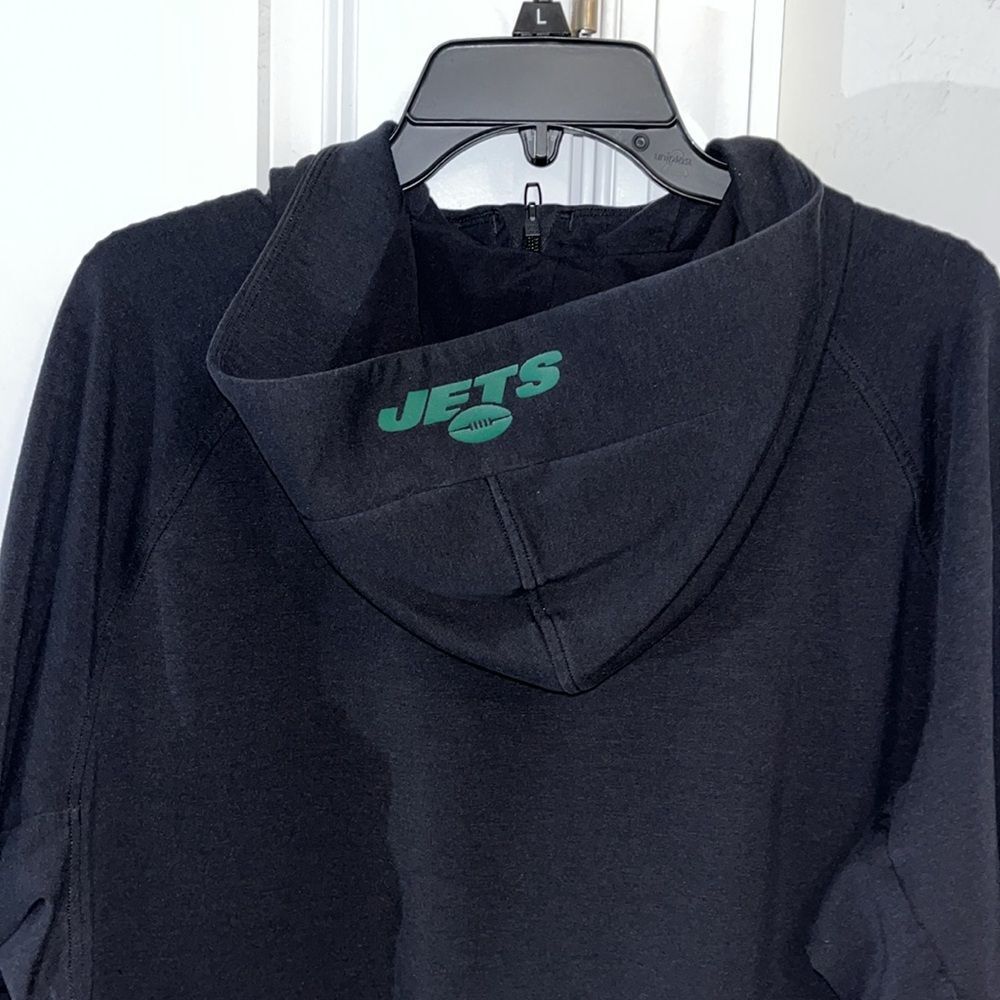 Lululemon Black New York Jets NFL Zipper High Neck Hoodie hooded sweatshirt XXL